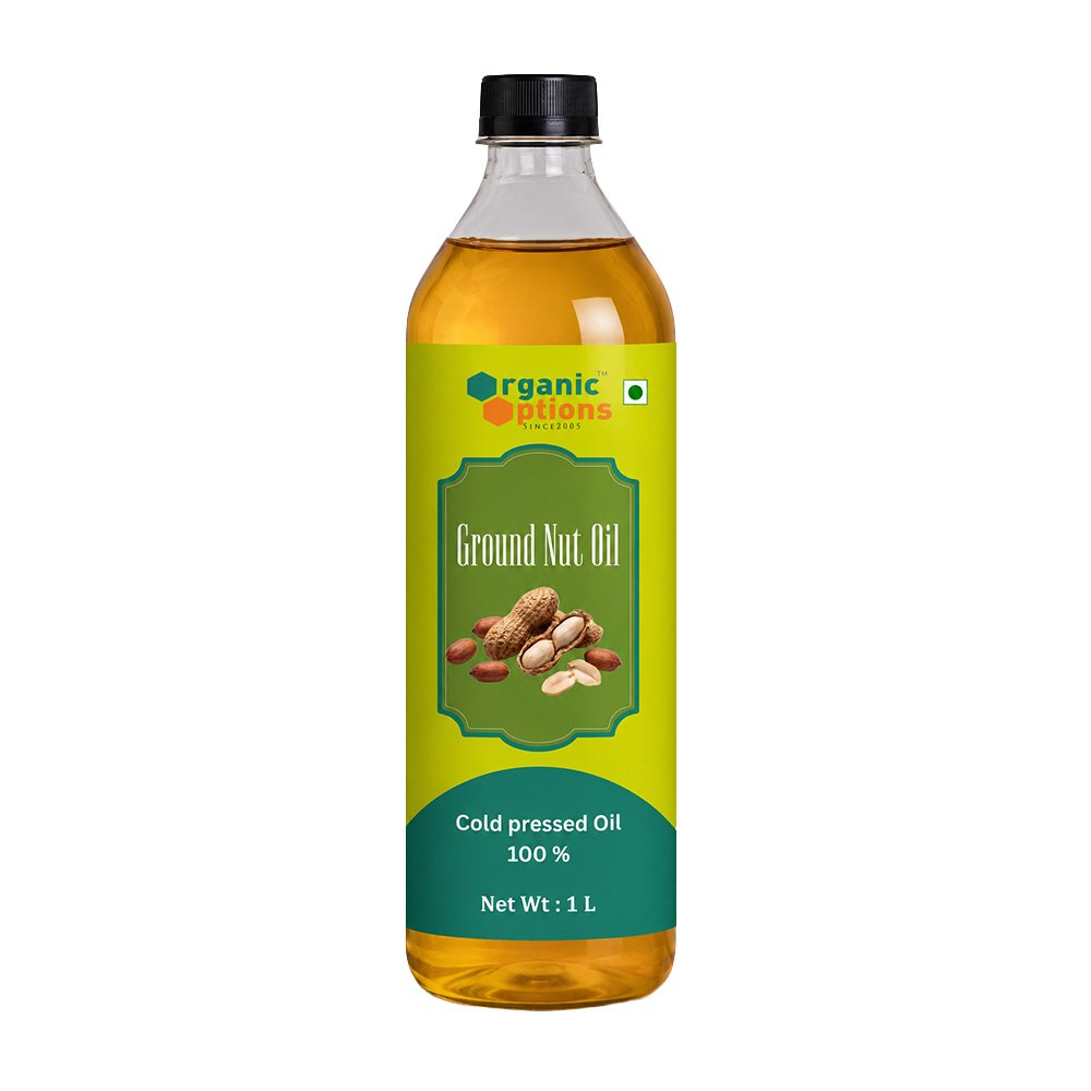 Cold pressed groundnut oil from Organic Options Farms